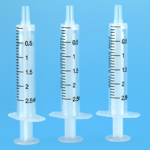 Disposable two piece syringe