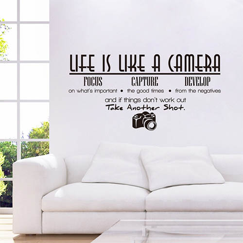 Removable Vinyl Inspirational Quotes Wall Art Decals