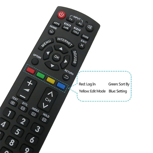 Multi Device Universal Remote Control for Panasonic CRT and LCD TVs