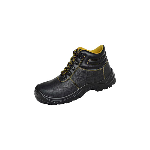 Men Black Waterproof PU Leather Work Boots