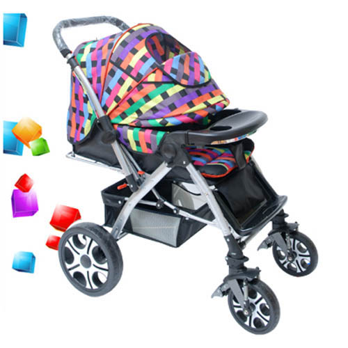 Best Off-Road Rear Facing Pram with Reversible Handle and Big Wheels