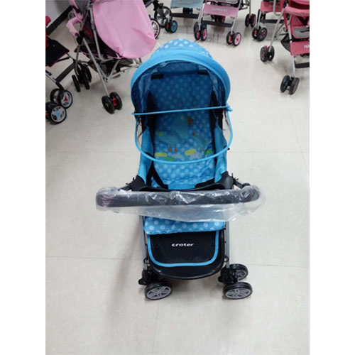 Forward and Backward Facing Baby Stroller with Big Wheels and Large Basket