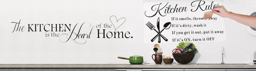 Beautiful Vinyl Kitchen Wall Art Stickers Quotes